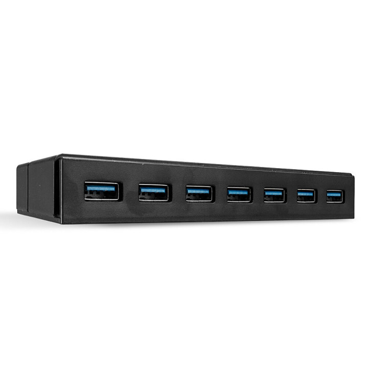 Lindy 43228 hub de interface USB 3.2 Gen 1 (3.1 Gen 1) Type-A 5000 Mbit s Preto