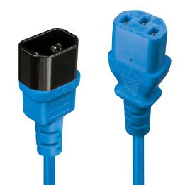 Lindy 30470 cabo de energia Azul 0,5 m Acoplador C14 Acoplador C13