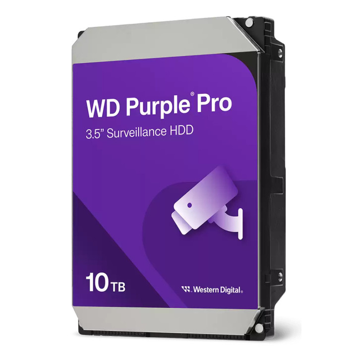 Western Digital Purple Pro WD102PURP unidade de disco rígido 10 TB 7200 RPM 512 MB 3.5" Serial ATA III