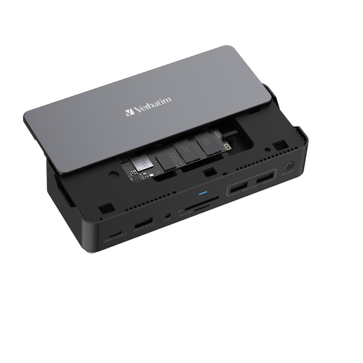 Verbatim CDS-15SSD Com fios USB 3.2 Gen 1 (3.1 Gen 1) Type-C Preto, Cinzento