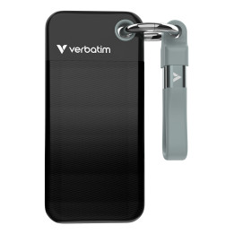 Verbatim Pocket SSD 1 TB USB Type-C 3.2 Gen 2 (3.1 Gen 2) Preto, Cinzento
