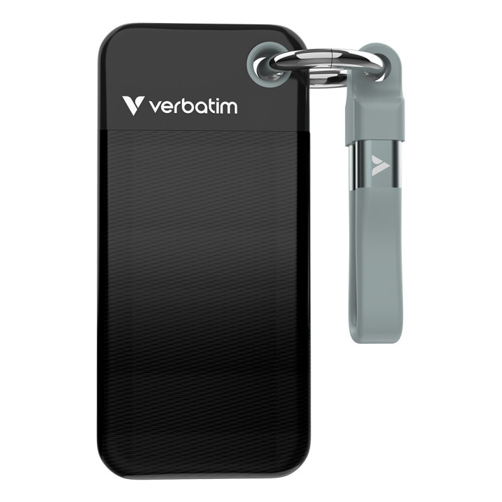 Verbatim Pocket SSD 1 TB USB Type-C 3.2 Gen 2 (3.1 Gen 2) Preto, Cinzento