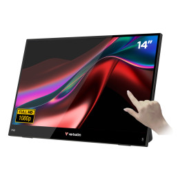 Verbatim Portable 14" FHD Touch Monitor LIGHT Monitor portátil Preto 35,6 cm (14") LCD 1920 x 1080 pixels