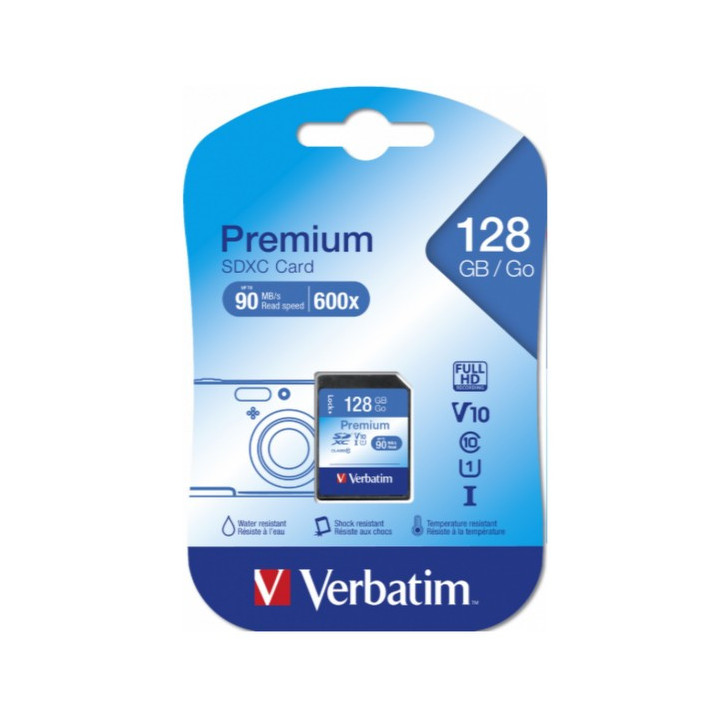 Cartão de Memória SDXC Verbatim Premium 128 GB Classe 10 - Comprar