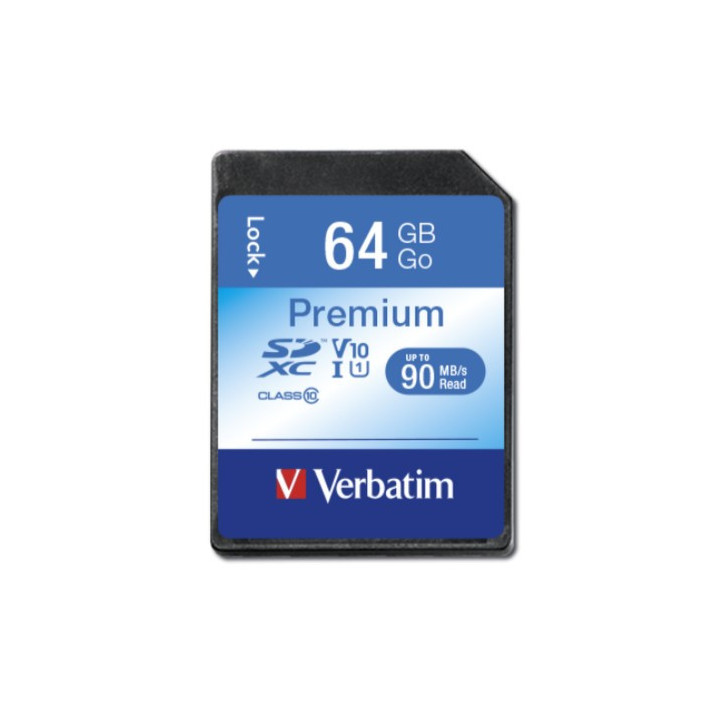 Verbatim Premium 64 GB SDXC Classe 10 - Cartão de Memória