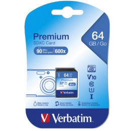 Verbatim Premium 64 GB SDXC Classe 10 - Cartão de Memória