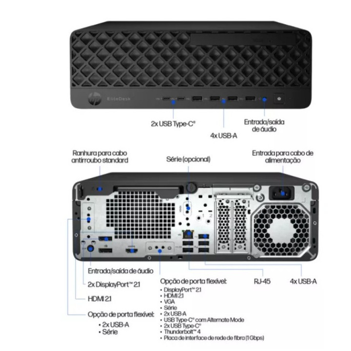 Desktop AI PC HP EliteDesk 8 SFF G1i Intel Core Ultra 7 265 16 GB