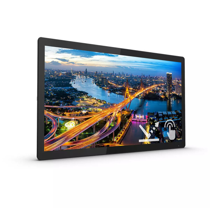 Philips B Line 222B1TFL 00 monitor de ecrã 54,6 cm (21.5") 1920 x 1080 pixels Full HD LED Ecrã táctil Preto