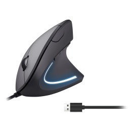 Equip 245118 rato Universal Mão direita USB Type-A Ótico 3200 DPI