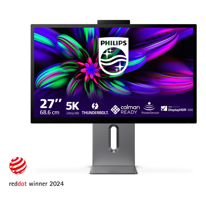 Philips Brilliance 27E3U7903 00 monitor de ecrã 68,6 cm (27") 5120 x 2880 pixels 5K Ultra HD LCD Cinzento