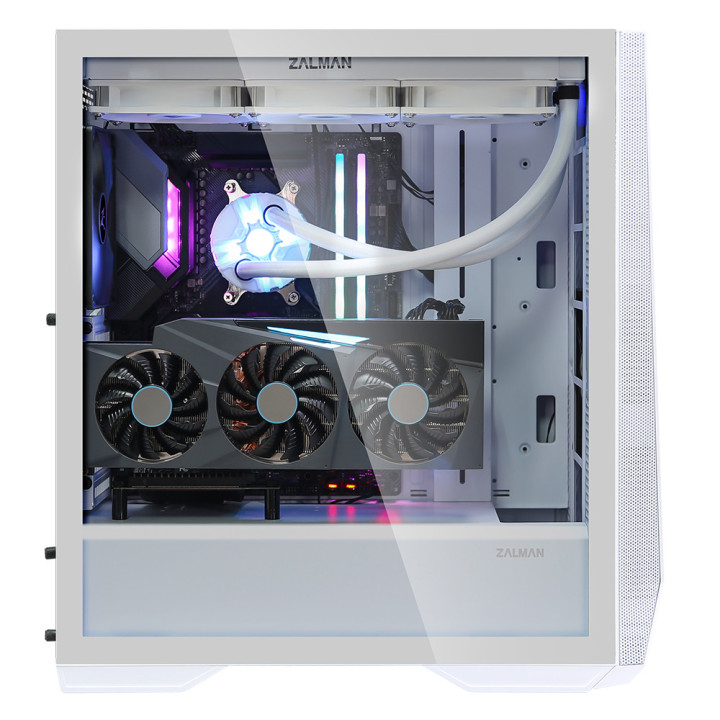 Zalman Z9 Iceberg ATX Mid Tower PC Case, White fan Midi Tower Branco