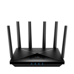 Cudy WR11000 router sem fios 2.5 Gigabit Ethernet Tri-band (2.4 GHz   5 GHz   6 GHz) Preto