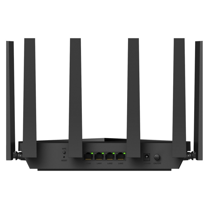 Cudy WR11000 router sem fios 2.5 Gigabit Ethernet Tri-band (2.4 GHz   5 GHz   6 GHz) Preto