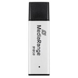 MediaRange MR1904 unidade de memória USB 512 GB USB Type-A 3.2 Gen 1 (3.1 Gen 1) Preto, Prateado