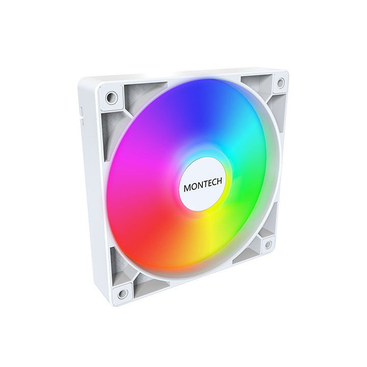 Montech GF120 PWM Caixa de computador Módulo de ventoinha 12 cm Branco 1 unidade(s)