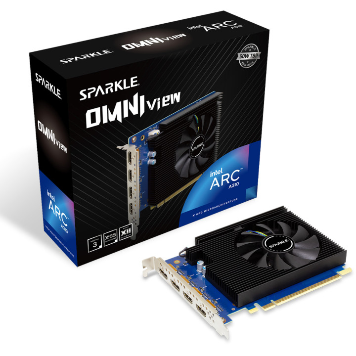 Placa Gráfica Sparkle Technology Intel Arc A310 OMNI View 4 GB GDDR6