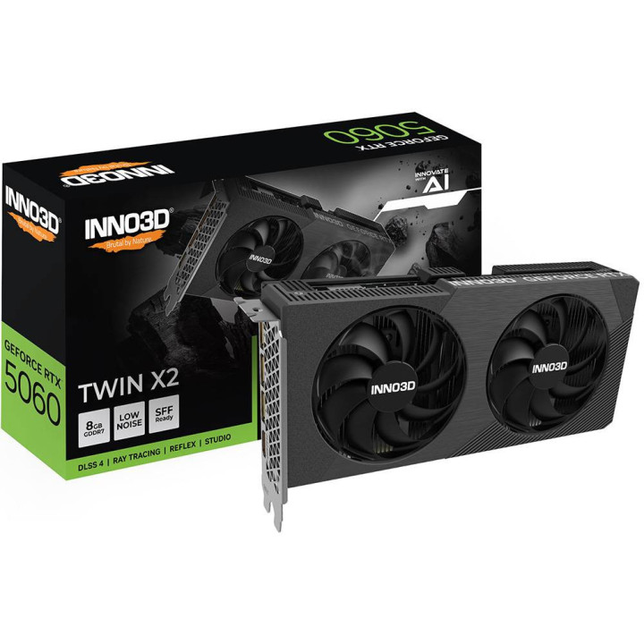 Placa Gráfica Inno3D GeForce RTX 5060 Twin X2 NVIDIA 8 GB GDDR7