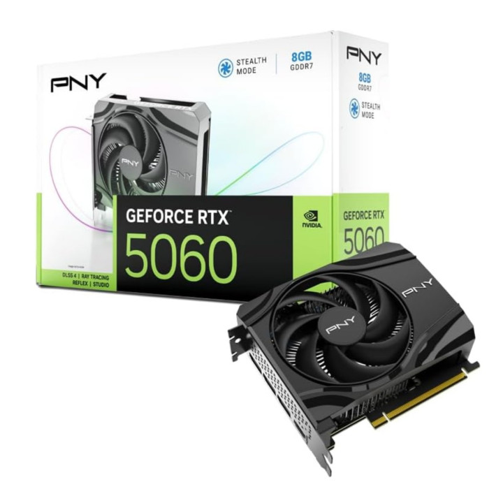 Placa Gráfica PNY GeForce RTX 5060 Single Fan NVIDIA 8 GB GDDR7