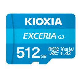 Cartão Kioxia EXCERIA G3 512 GB MicroSDXC UHS-I Classe 10 | Alta Velocidade