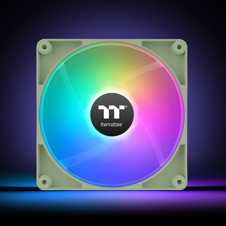 Thermaltake Matcha Green CT120 Caixa de computador Ventoinha 12 cm Cinzento 2 unidade(s)