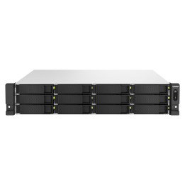 QNAP TS-H1887XU-RP NAS Rack (2U) Intel Xeon E E-2336 32 GB DDR4 0 TB QuTS hero Preto, Branco