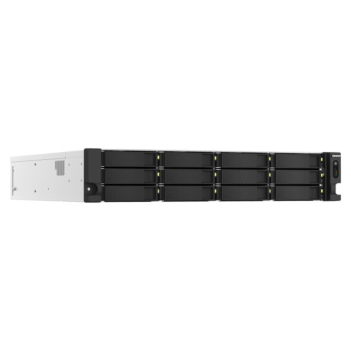 QNAP TS-H1887XU-RP NAS Rack (2U) Intel Xeon E E-2336 32 GB DDR4 0 TB QuTS hero Preto, Branco