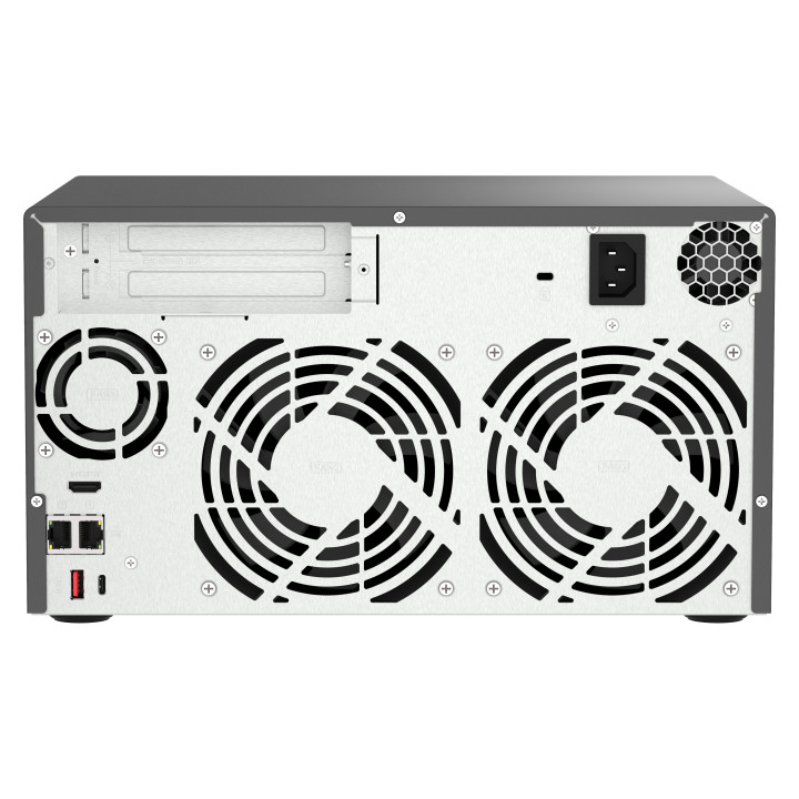 QNAP TVS-H874T-I7-32G servidor NAS e de armazenamento Tower Intel® Core™ i7 32 GB DDR4 0 TB QNAP QTS Preto