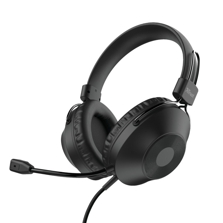 Trust HS-250 Auscultadores Com fios Fita de cabeça Chamadas Música Preto