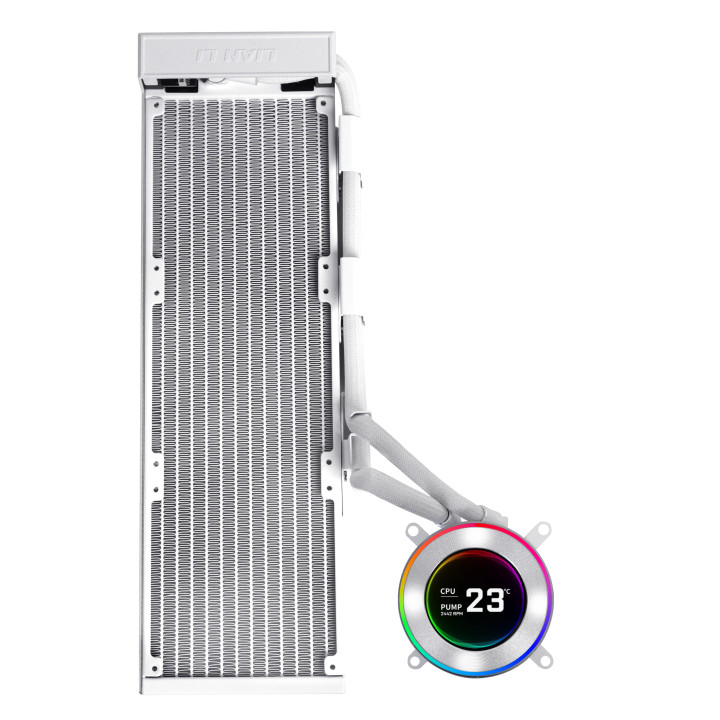 Lian Li GA II Hydroshift II LCD-C 360N Processador Refrigerador líquido all-in-one Branco