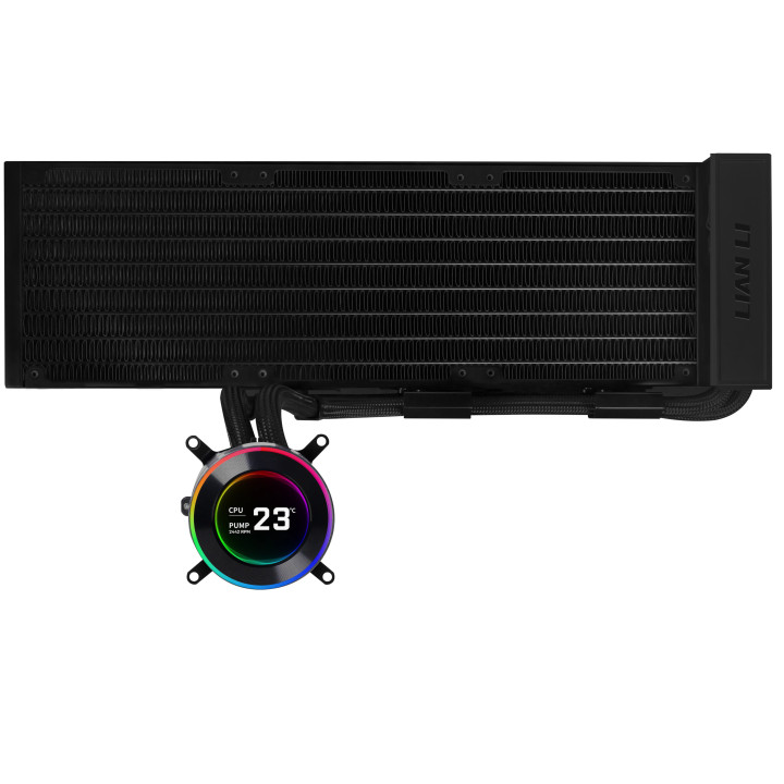 Lian Li GA II Hydroshift II LCD-C 360N Caixa de computador Refrigerador líquido all-in-one Preto