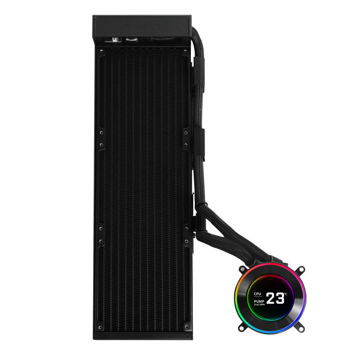 Lian Li GA II Hydroshift II LCD-C 360N Caixa de computador Refrigerador líquido all-in-one Preto