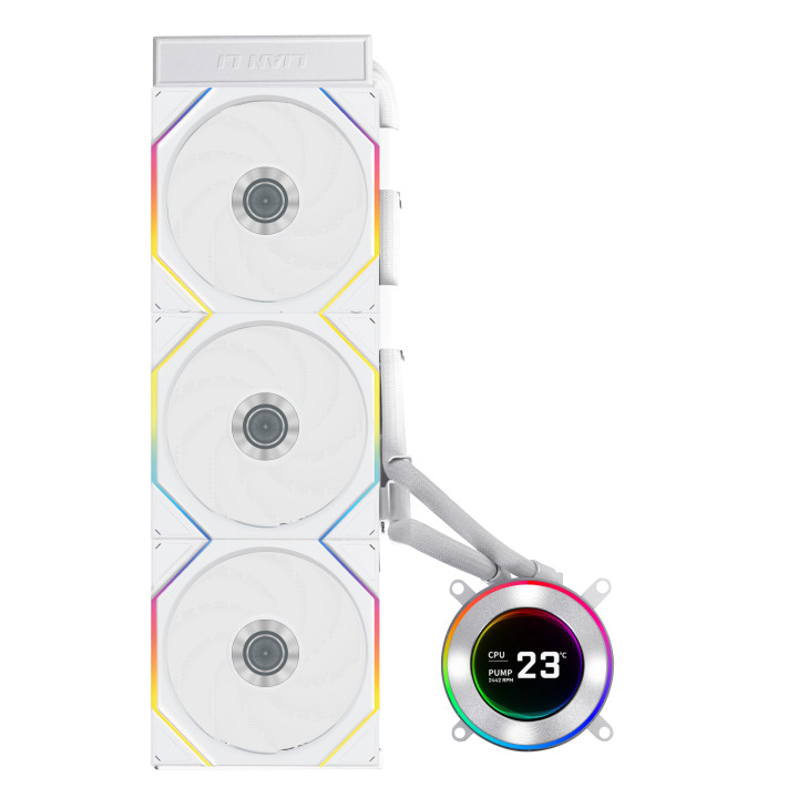 Lian Li GA II Hydroshift II LCD-C 360TL Processador Refrigerador líquido all-in-one 12 cm Branco 1 unidade(s)