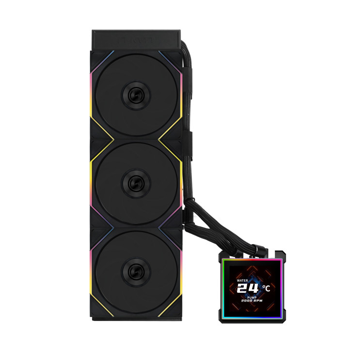 Lian Li HydroShift II LCD-S 360 TL Processador Kit de arrefecimento líquido 12 cm Preto 1 unidade(s)