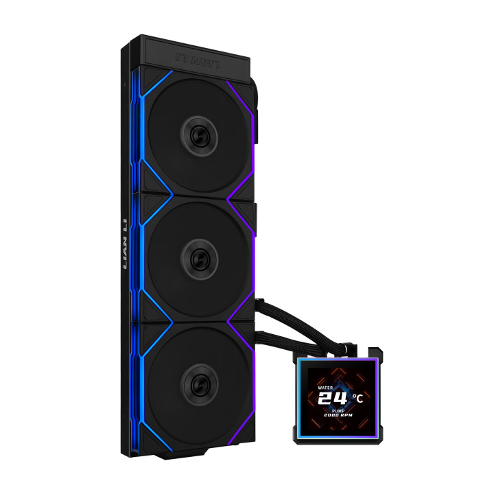 Lian Li HydroShift II LCD-S 360 TL Processador Kit de arrefecimento líquido 12 cm Preto 1 unidade(s)