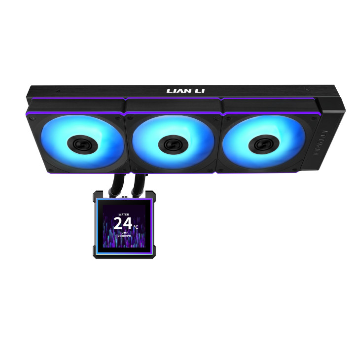 Lian Li HydroShift II LCD-S 360 CL Processador Kit de arrefecimento líquido 12 cm Preto 1 unidade(s)