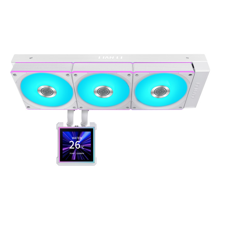Lian Li HydroShift II LCD-S 360 CL Processador Kit de arrefecimento líquido 12 cm Branco 1 unidade(s)
