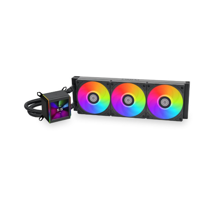 Lian Li GA II LCD Processador Kit de arrefecimento líquido 36 cm Preto 1 unidade(s)