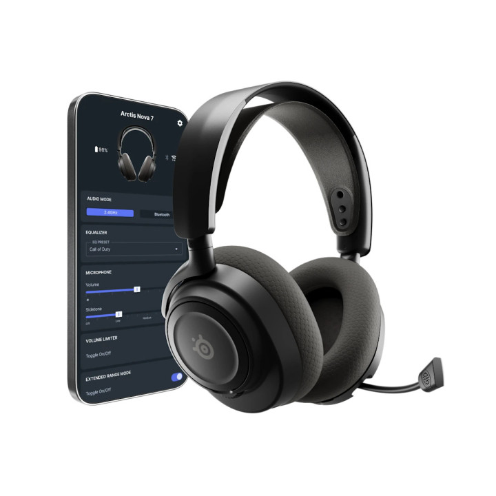 Steelseries Arctis Nova 7 Wireless Gen 2 Auscultadores Sem fios Fita de cabeça Jogos Bluetooth Preto