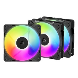 ARCTIC Freezer P12 Pro Reverse A-RGB - 3 Pack Caixa de computador Ventoinha 12 cm Preto 3 unidade(s)
