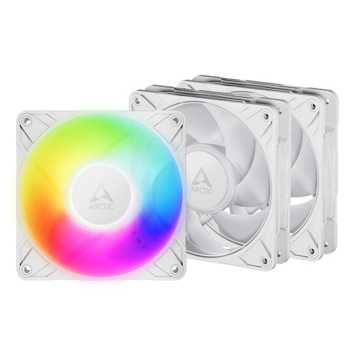 ARCTIC Freezer P12 Pro A-RGB (White) - 3 Pack Caixa de computador Ventoinha 12 cm Branco 3 unidade(s)