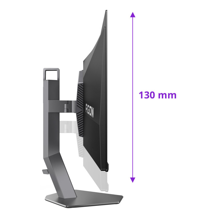 AOC AGON PRO AG276QKD2 monitor de ecrã 67,3 cm (26.5") 2560 x 1440 pixels Quad HD QD-OLED Preto, Cinzento