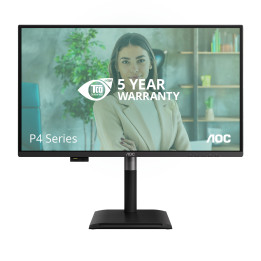 AOC Q27P4U monitor de ecrã 68,6 cm (27") 2560 x 1440 pixels Wide Quad HD Preto