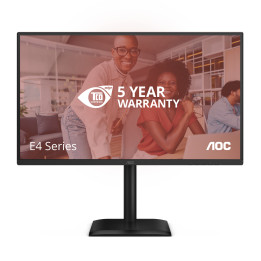 AOC E4 Q27E4CV monitor de ecrã 68,6 cm (27") 2560 x 1440 pixels Quad HD LED Preto