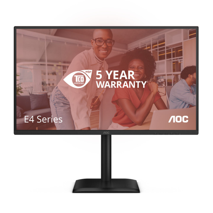 AOC E4 Q27E4CV monitor de ecrã 68,6 cm (27") 2560 x 1440 pixels Quad HD LED Preto