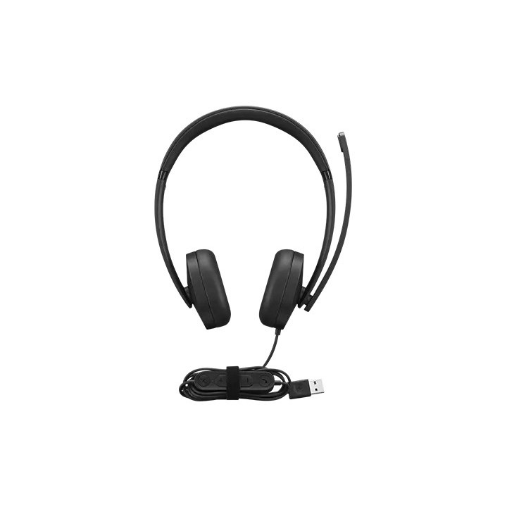 Lenovo 4XD1P83425 auscultador Auscultadores Com fios Fita de cabeça Chamadas Música USB Type-A Preto