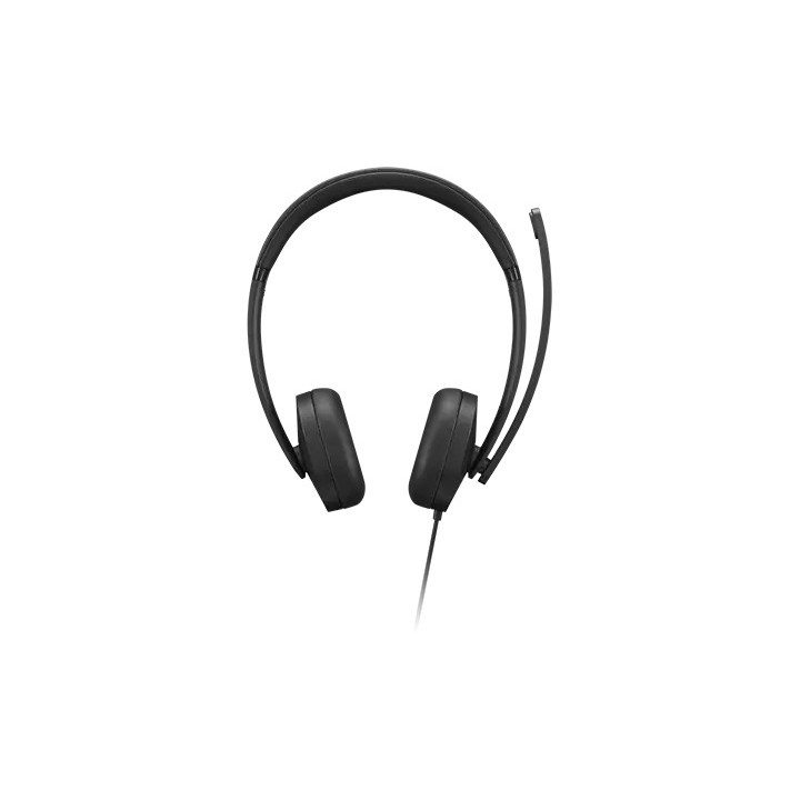 Lenovo 4XD1P83425 auscultador Auscultadores Com fios Fita de cabeça Chamadas Música USB Type-A Preto