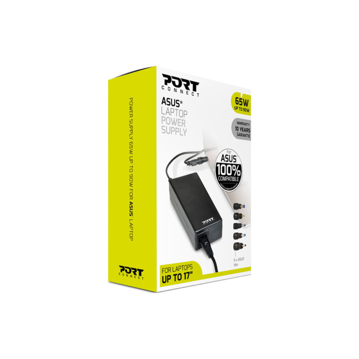 Port Designs 900093-AS adaptador e transformador Interior 90 W Preto