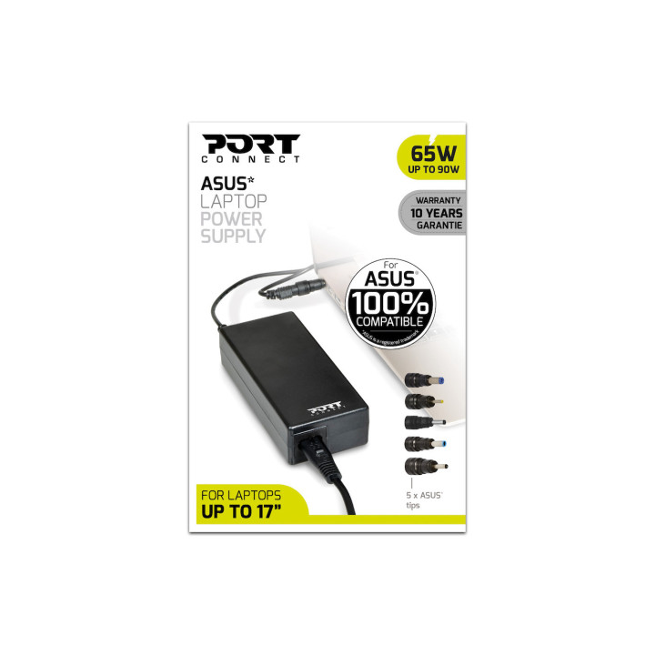 Port Designs 900093-AS adaptador e transformador Interior 90 W Preto