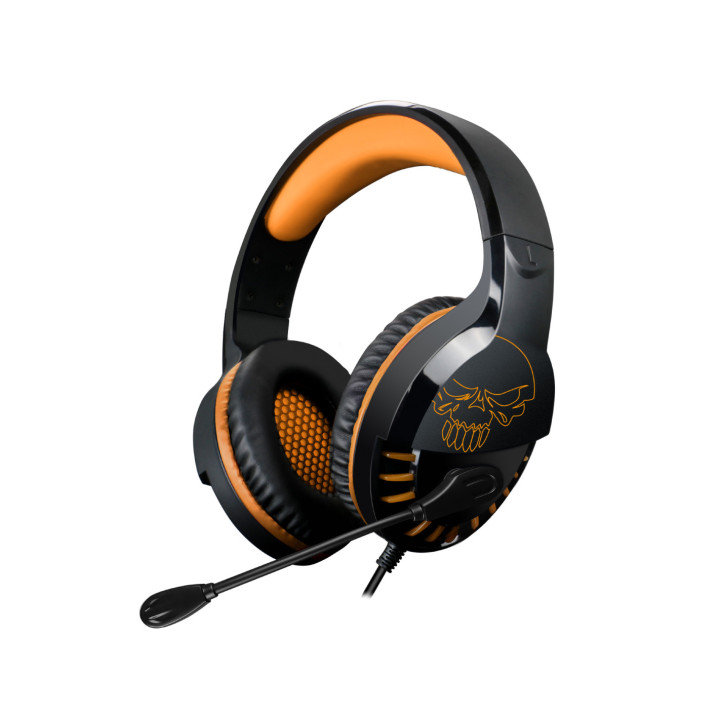 Spirit of Gamer PRO-H3 Auscultadores Com fios Fita de cabeça Jogos Preto, Laranja