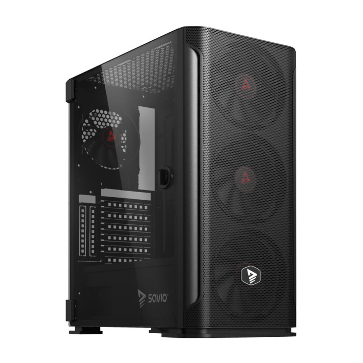 Savio SHADOW X2 caixa para computador Midi Tower Preto